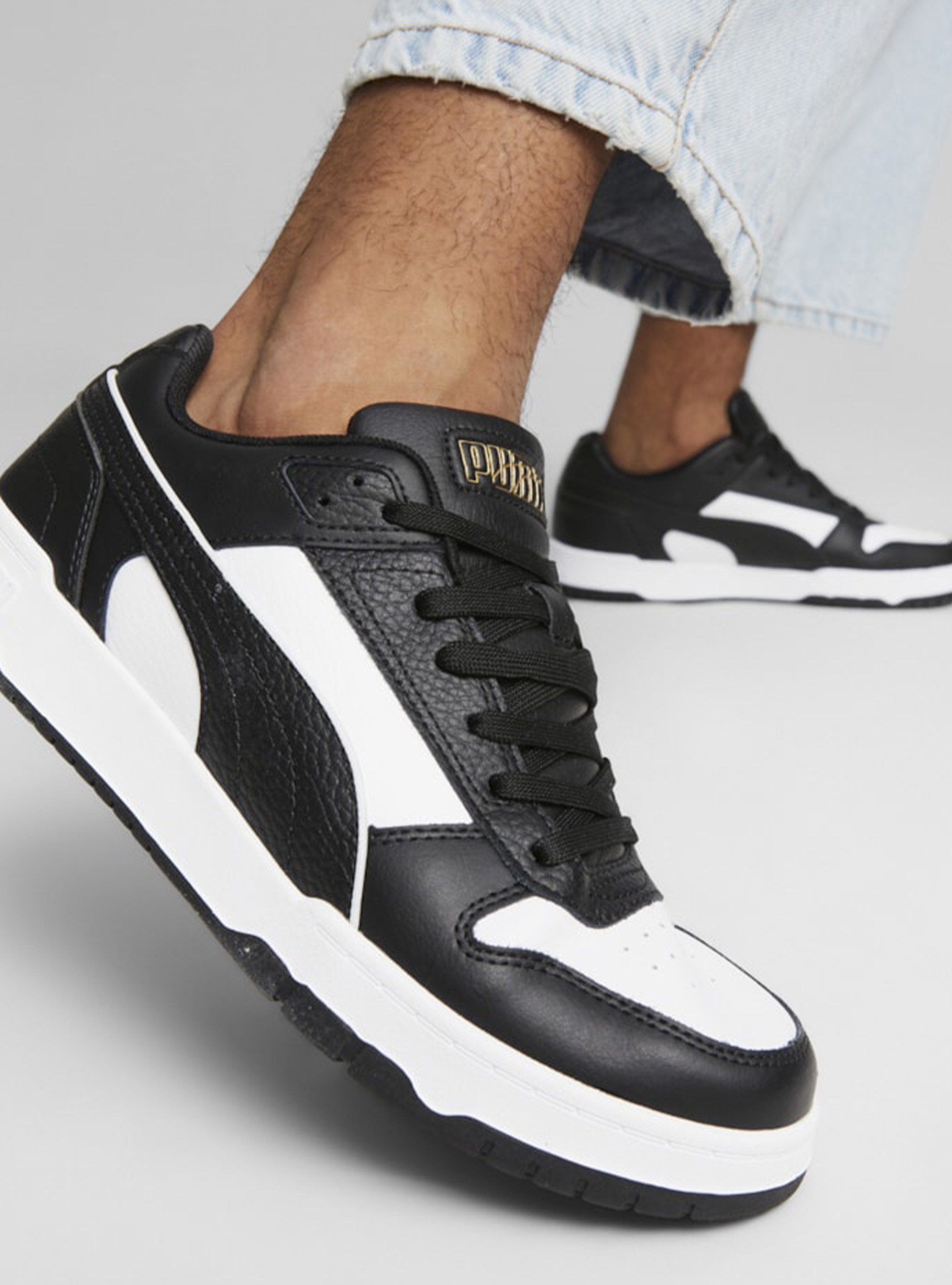 RBD Game Low Puma Trainers, BK1 BLACK